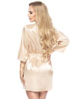 Irall Satin Collection 'aria' Robe Night Gown (cream)