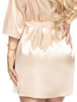 Irall Satin Collection 'aria' Robe Night Gown (cream)