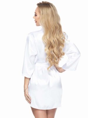 Irall Satin Collection 'aria' Robe Night Gown (white)