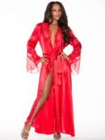 Shirley Of Hollywood 20559 Bedroom Wear Robe (red)