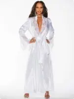 Shirley Of Hollywood 20559 Bedroom Wear Robe (white)