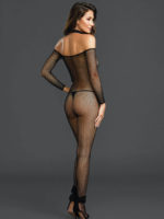 Dreamgirl Fishnet Off The Shoulder Open-crotch Bodystocking