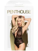 Penthouse Lingerie Toxic Powder Lace Teddy (black)