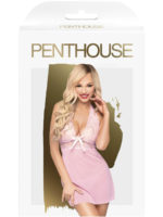 Penthouse Lingerie Sweet & Spicy Negligee And Thong Set (rose/pink)