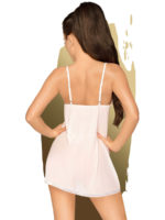 Penthouse Lingerie Casual Seduction Negligee And Thong Set (white)