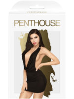 Penthouse Lingerie Heart Throb Mini Dress And G-string (black)