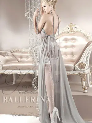 Ballerina Art.123 Hold Up Stockings (white)