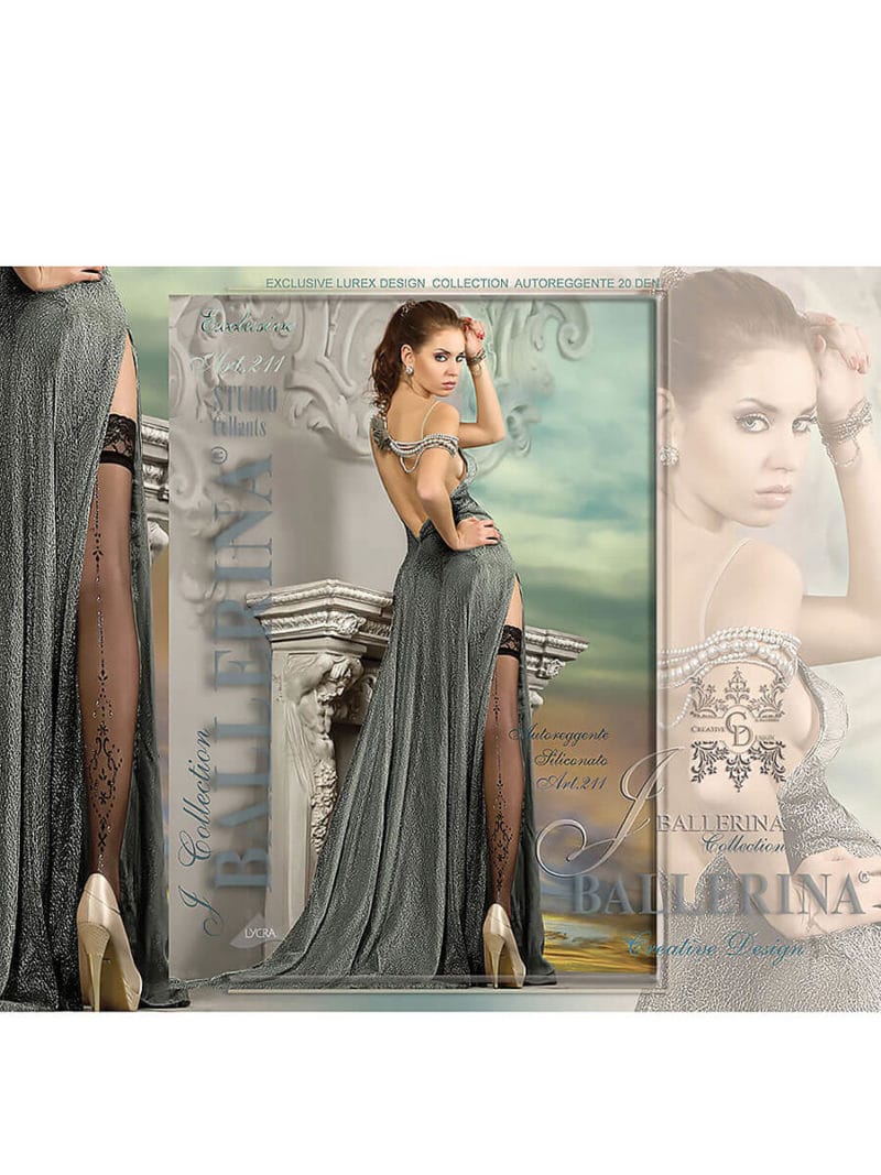 Ballerina Art.211 Hold Up Stockings (black)