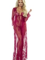Provocative Seduction Pr7046 Elegant Robe (wine) Provocative Seduction Pr7046 Elegant Robe (wine)