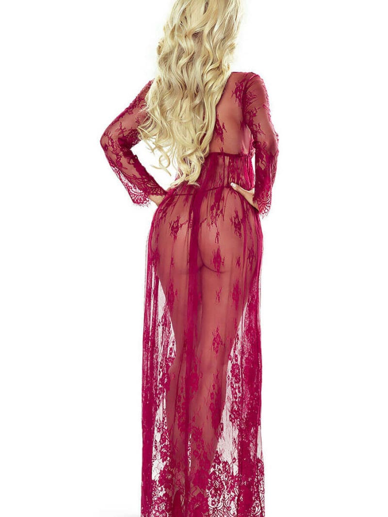 Provocative Seduction Pr7046 Elegant Robe (wine) Provocative Seduction Pr7046 Elegant Robe (wine)