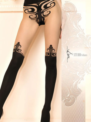 Ballerina Art.459 Exclusive Design Tights (black/skin)