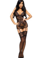 Beauty Night ‘marion’ Deep Cleavage Lace Chemise & Thong Lingerie Set