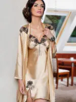Irall Satin Collection 'petra' Robe (champagne)