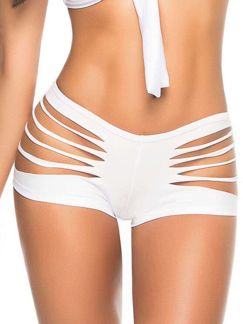 Mapalé Mix And Match Stage Wear Slash Boyshort (white)