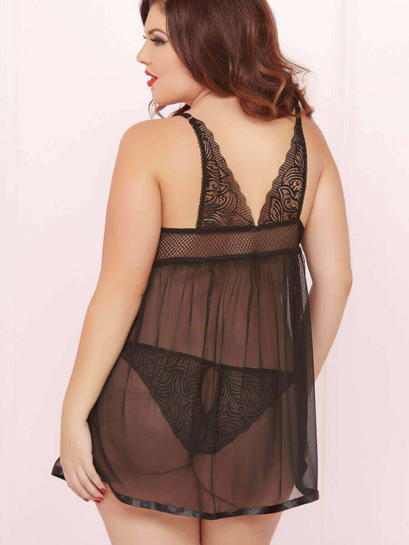 Seven ’til Midnight Sweet Affair Babydoll And Panty Set (plus Size)
