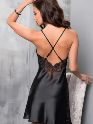 Irall Satin Collection 'sharon' Nightdress (black)