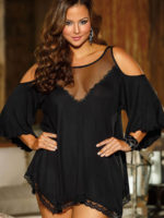 Shirley Of Hollywood X3257 Plus Size Nightdress (black)