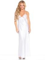 Shirley of Hollywood 20300 Bedroom Wear Nightdress (White)