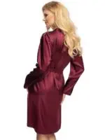 Irall Satin Collection 'elodie' Dressing Gown (purple Plum)