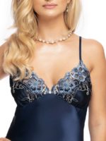 Irall Satin Collection ‘elodie’ Nightdress (navy Blue)