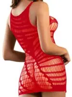Yesx Yx983 Fishnet Bodystocking Dress (red)